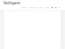 Tablet Screenshot of goorganic.dk